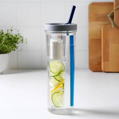 IKEA Infusion bottle with straw 700 ml Sipper
