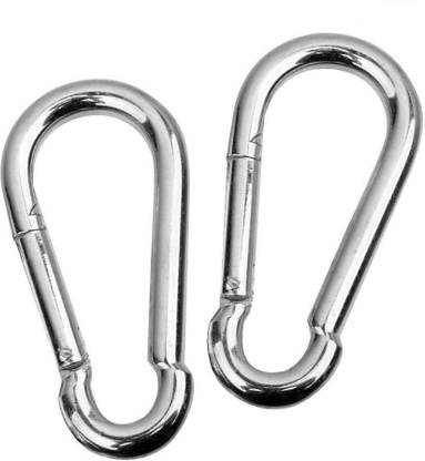 Artic Height Unique Safety Lock / S Lock for Gym Machines, Camping, Fishing, Keychain Pack of 2 Locking Carabiner