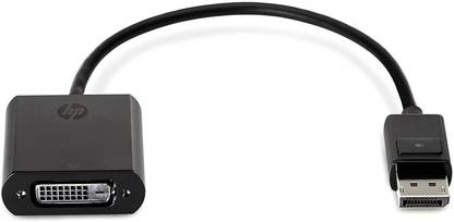 HP DVI Cable 0.23 m F7W96AA Display Port to DVI Adapter