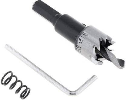 uptodatetools 16MM Carbide Tip HSS Drill Bit Hole Saw Stainless Steel Metal Alloy Drilling Hole Opener Tool HSS Hole Saw