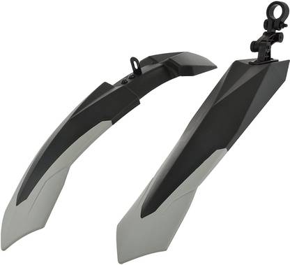ShreNik Bicycle Fender For Cycle Plastic Mudguard MTB Mountain Bikes Dual Color Clip-on Front & Rear Fender