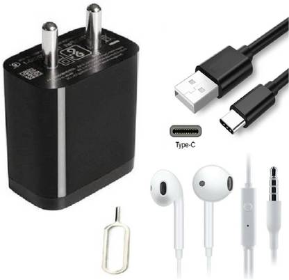 Prifakt Wall Charger Accessory Combo for Xiaomi Redmi Note 7 Pro, Redmi Note 7S, Redmi Note 7, Redmi 8A, Mi A3, Mi A2, Mi A1 Fast Charger Original Adapter Like Wall Charger Cable, Mobile Power Adapter Cable, Fast Charger, Android Smartphone Charger, Battery Charger, High Speed Travel Charger With 1 Meter TYPE- C USB Cable Charging Cable Data Transfer Cable