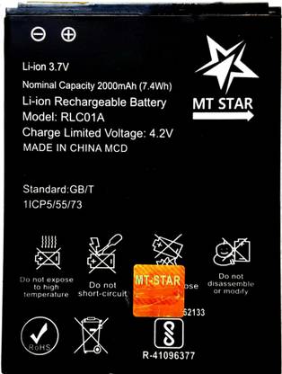 MT STAR Mobile Battery For  Lyf Flame 1 , Flame 8 , LS-4505 , LS-4503 , RLC01A