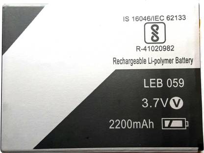 FULL CELL Mobile Battery For  Lava A71 / Xolo Era X / Xolo Era 1X Pro / Lava X17 / Lava A97 / Xolo Era 2 / Lava A89 / Lava A88 / LEB059 / LEB060 / LBI12350001