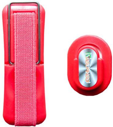 Connectwide CW-279-Red Phone Smart Grip- Mobile Strap, Mobile Stand, Car Holder 3 In 1 Mobile Holder