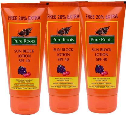 Pure Roots Sunscreen Lotion SPF-40