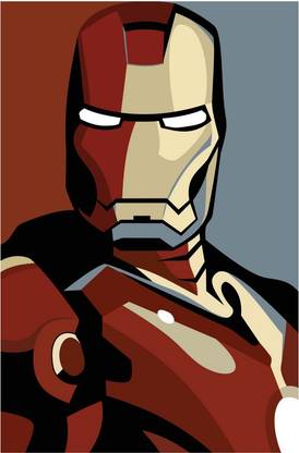 Iron Man Vector Art Paper Print