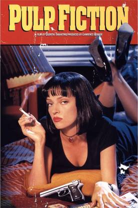 Pulp Fiction Movie Poster Paper Print