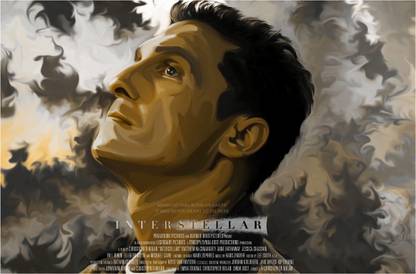 Interstellar Painting Poster Paper Print