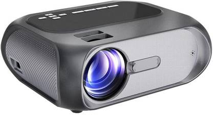 IBS Mini Projector GP80 LED Movie Cinema Private Home Theater VGA 1080P HDMI HD Video Audio Player 1800 Lumens Projectors for Phone Laptop PC (7000 lm / 1 Speaker / Remote Controller) Portable Projector