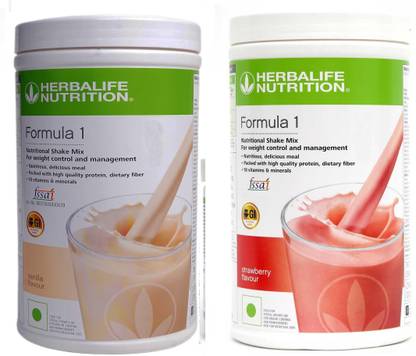 HERBALIFE Formula 1 shake mix Vanilla and Strawberry Flavour for weigtt loss Plant-Based Protein