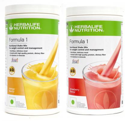 HERBALIFE Formula 1 shake mix Mango and Strawberry Flavour for weigtt loss Plant-Based Protein