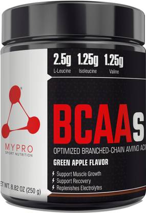Mypro Sport Nutrition Premium BCAA’s with 5G of Pure Proven 2:1:1 Ratio Muscle Recovery Muscle Protein BCAA