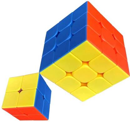 MON N MOL Cube Stickerless Speed Cube Set Magic Speed Cube (PACK OF 2)