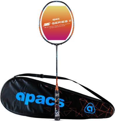 apacs Z-Series II (3D Tech Aero-Dyna Frame, 35 LBS) Black, Orange Unstrung Badminton Racquet