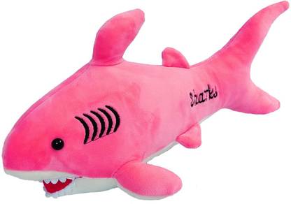 SIRAMA Toys Premium quality Shark fish Super Soft Toy Stuffed Plush Toy for Kids, pillow cushion (Size: 35 cm, color- Pink)  - 35 cm