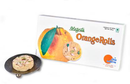 Bhagat's Heera Sweets orange Flavored SonRolls MITHAi 500gm pf4 Box