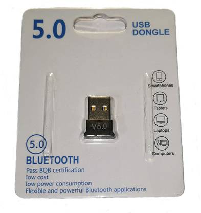 Gabbar USB Bluetooth 5.0 Adapter for PC Win10 / 8.1 / 8/7 / XP / Vista, desktop computer Bluetooth dongle receiver / transmitter for connecting laptop to headset, mouse, keyboard, printer, speaker USB Adapter