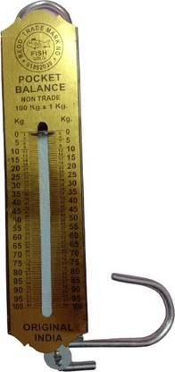 Clickfly JNT Personal Use Double Spring Balance Weighing Machine 100Kg Golden Colr Weighing Scale