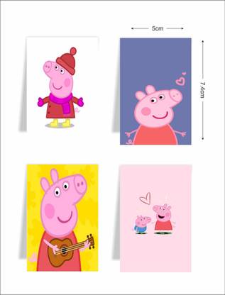 Macro PEPPA PIG SET OF 4 MAGNETIC BOOKMARKS FOR BOOKLOVERS MAGNETIC ...