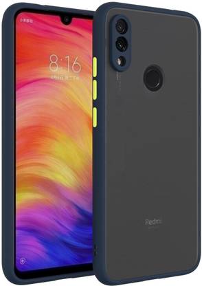 FlareHUB Back Cover for Mi Redmi Note 7 Pro (Blue Shockproof Smoke matte finish Back case cover)