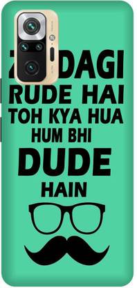SAVETREE Back Cover for Redmi Note 10 Pro, Jindagi Rud Hai To Kya Hua, Back cover