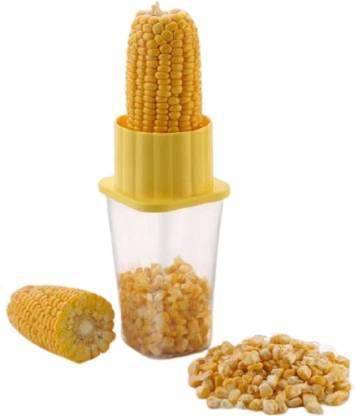 SBE S_B ENTERPRISE Plastic Corn Seeds Stripper Remover Cutter Peeler with Body Container (Multicolor) Corn Chopper Corn Chopper