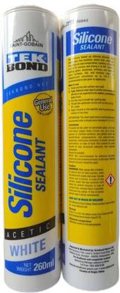 SAINT GOBAIN Tek Bond Silicone Sealant Acetic (GP) White (Set of 2) Crack Filler