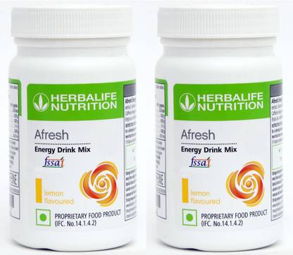 HERBALIFE Afresh Energy Drinks Mix Lemon 2 Pcs Flavour (2 pcs ) Energy Drink