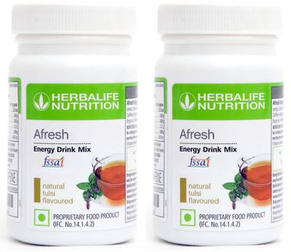 HERBALIFE Afresh Energy Drinks Mix Tulsi 2 Pcs Flavour (2 pcs ) Energy Drink