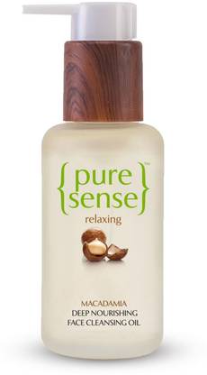 PureSense Macadamia Relaxing & Anti-Ageing Face Cleansing Oil for Sulphate & Paraben Free Face Wash