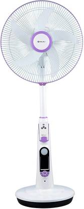 BAJAJ Nuvo 400 mm Plum Purple Table cum Pedestal Fan With BLDC Motor and Remote Control Operation with 1 Year Warranty 400 mm Pedestal Fan