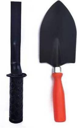 Krisko Set of 2 Tools (Khurpi 1inch, Trowel) Garden Tool Kit