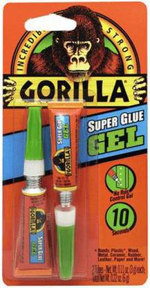Gorilla  Gorilla Super Glue Gel 2x3g Pack Glue