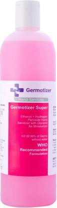 Germotizer Sanitizer |  | Ethanol + Hydrogen Peroxide  with Glycerol As Moisturizer | WHO Recommended Formulation Hand Sanitizer Bottle