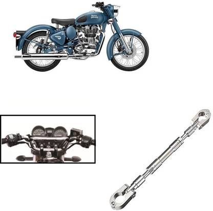Qiisx Motorcycle Handlebar Cross Bar Silver for Royal Enfield Bullet 500 Handle Bar