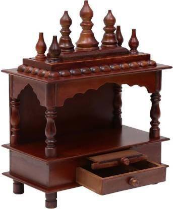 kamdhenu art and craft Solid Wood Home Temple