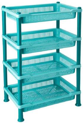 Flipkart SmartBuy Fruits/Vegetables Kitchen Rack Plastic Premium Quality Vegetable Stand Plastic for Kitchen/Fruit/Sabji Multipurpose Stand Fruits/Vegetables Kitchen Rack