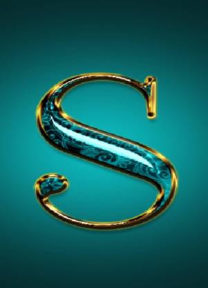 A3 SIZE WALL DECOR POSTER FOR S, S LETTER, S ALPHABET, DESIGN 3D Poster