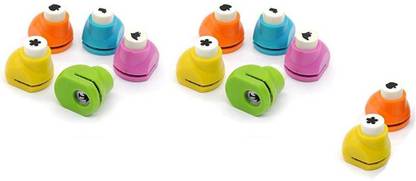 FATFISH Craft Punches Machine / Sheet Puncher Shape Cutter Shape Tools for Art and Craft Project Assorted Shapes Pack of 12 Punches & Punching Machines