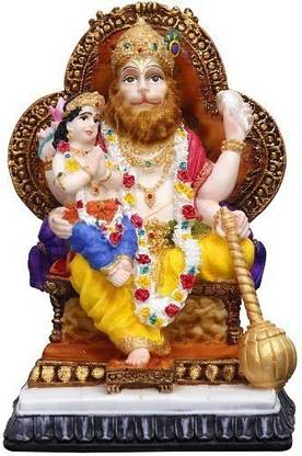 Sri Krishna Culture Big Narsimha Murti with Prahlad- Decorative Showpiece  -  19.1 cm