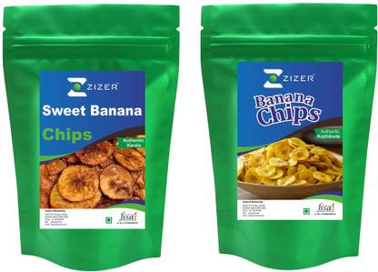 ZIZER Kerala Sweet Banana Chips 250g/Kerala Banana Chips 250g