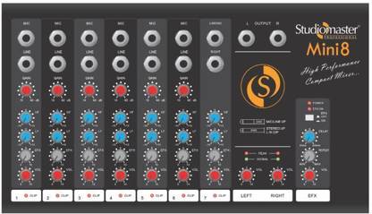 Studiomaster Mini 8 With Echo 6 Mic Line Input 1 Stereo Input Analog Sound Mixer Price In India Buy Studiomaster Mini 8 With Echo 6 Mic Line Input 1 Stereo Input