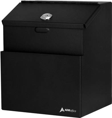 Adir Wall Mountable Steel Suggestion Box with Lock Suggestion Box