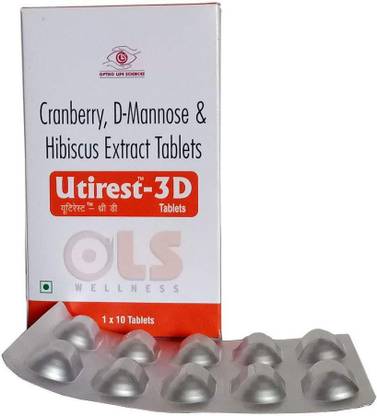UTIREST Cranberry, D Mannose + Hibiscus extract, Antioxidant Support for Urinary Health