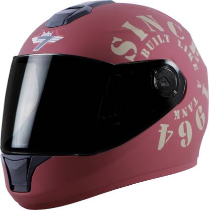 Steelbird Zoom Tank Full Face ISI Certified Helmet, Fitted with Clear Visor and Extra Visor Motorbike Helmet