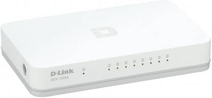 D-Link 8 PORT GIGA SWITCH DGS1008 8 Ports 1000 Mbps Unmanaged Network Switch