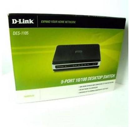 D-Link 5 PORT SWITCH DES-1105 (IMPORT) DES1105 5 Ports 100 Mbps Network Switch