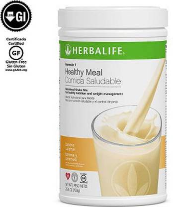 HERBALIFE Formula 1 Nutritional Shake - Banana Caramel Cream Flavor For Weight Loss Plant-Based Protein