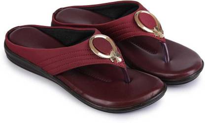 Women Maroon Flats